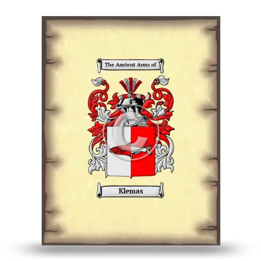Klemas Coat of Arms Print