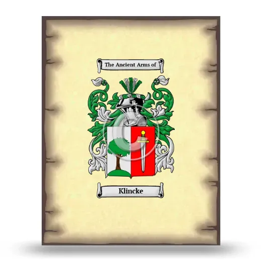 Klincke Coat of Arms Print