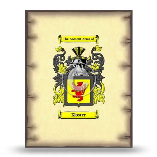 Kloster Coat of Arms Print