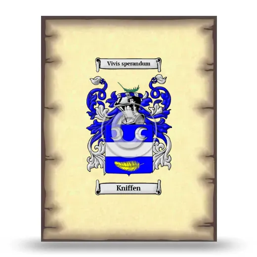 Kniffen Coat of Arms Print