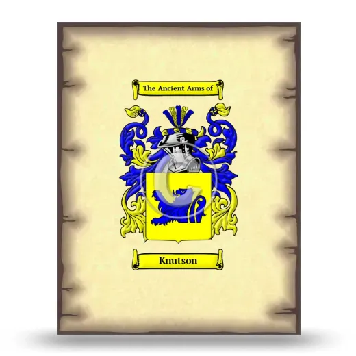 Knutson Coat of Arms Print