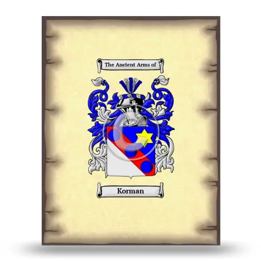 Korman Coat of Arms Print