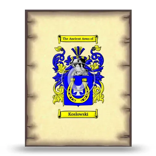 Koslowski Coat of Arms Print