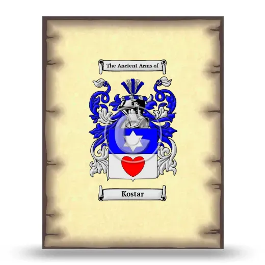 Kostar Coat of Arms Print
