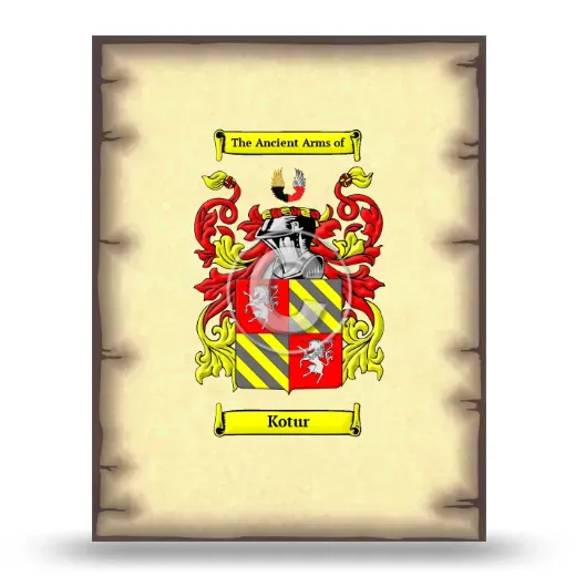 Kotur Coat of Arms Print