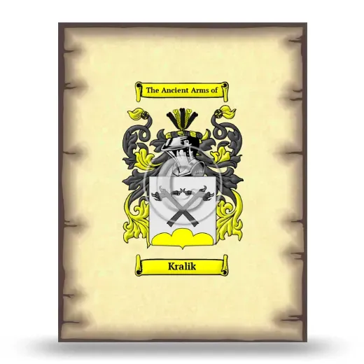 Kralik Coat of Arms Print