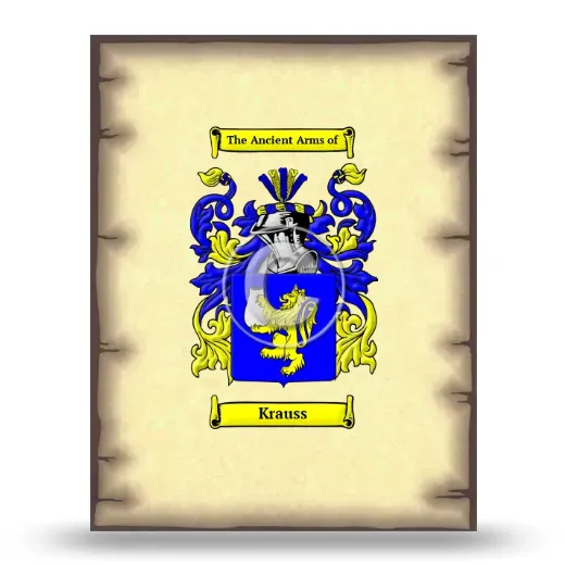 Krauss Coat of Arms Print