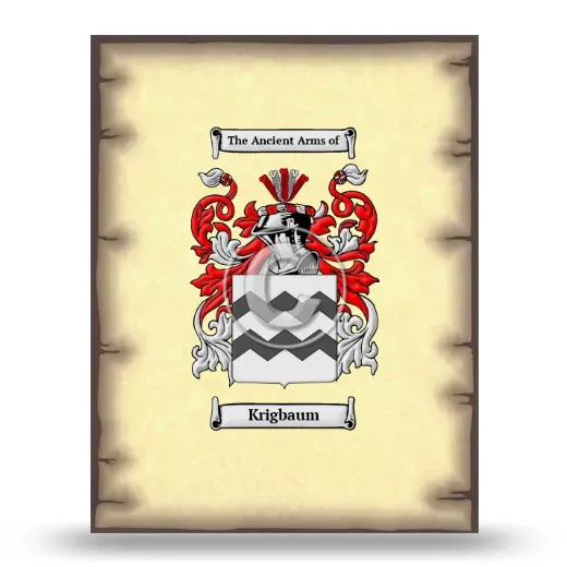 Krigbaum Coat of Arms Print