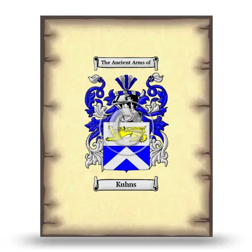 Kuhns Coat of Arms Print