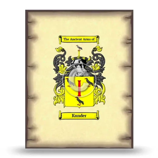 Kunder Coat of Arms Print