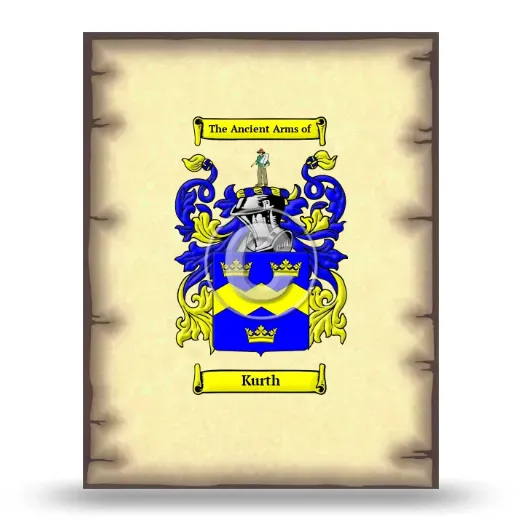 Kurth Coat of Arms Print