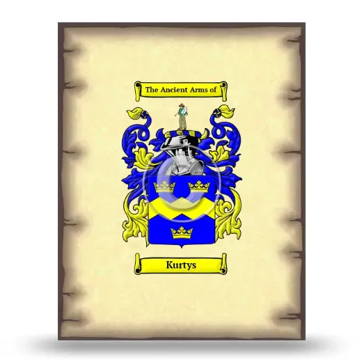 Kurtys Coat of Arms Print