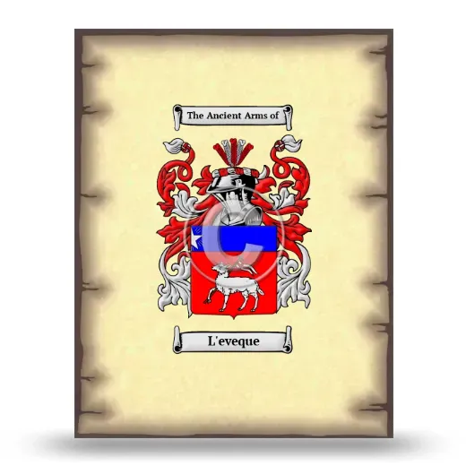 L'eveque Coat of Arms Print