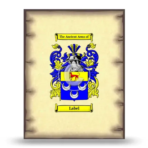 Label Coat of Arms Print
