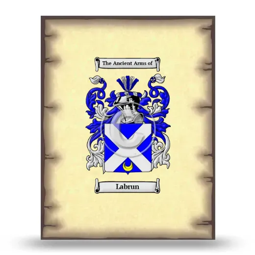 Labrun Coat of Arms Print