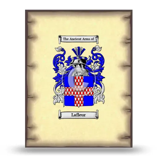 Lafleur Coat of Arms Print