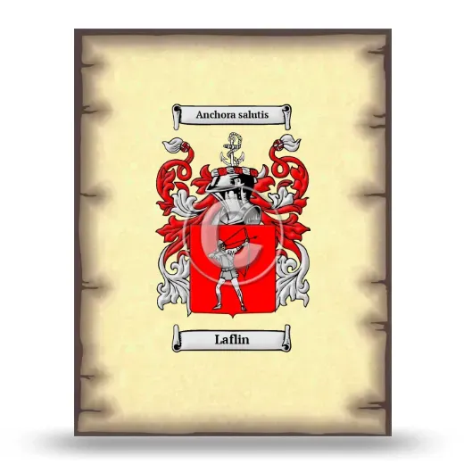 Laflin Coat of Arms Print