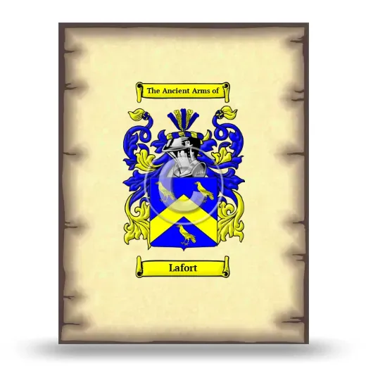 Lafort Coat of Arms Print
