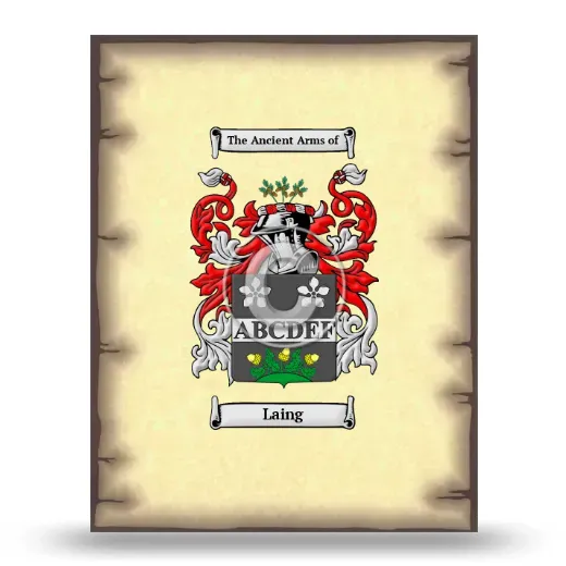 Laing Coat of Arms Print