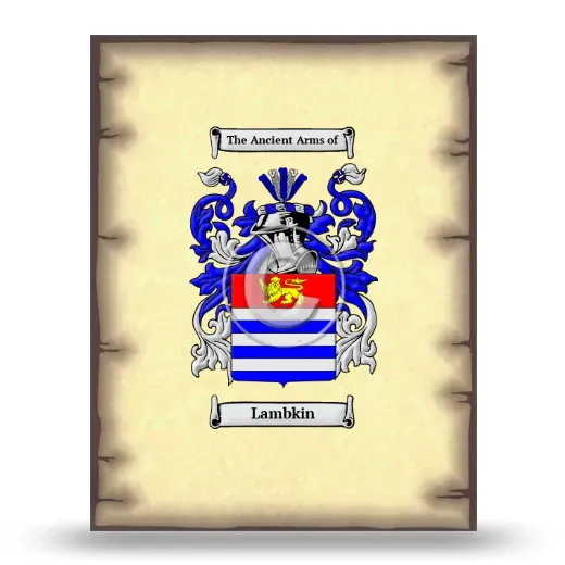 Lambkin Coat of Arms Print
