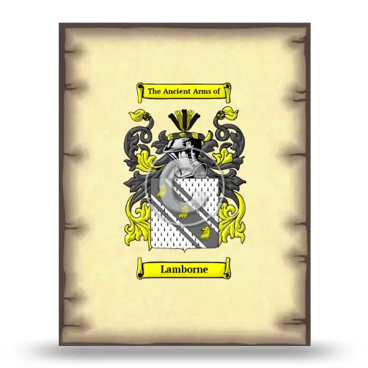Lamborne Coat of Arms Print