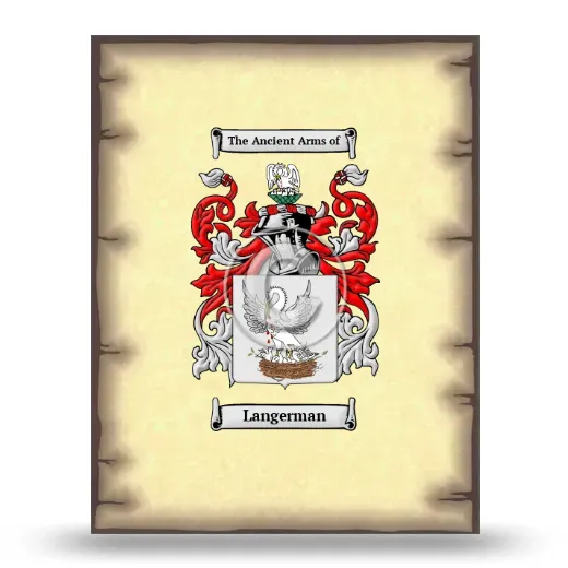 Langerman Coat of Arms Print