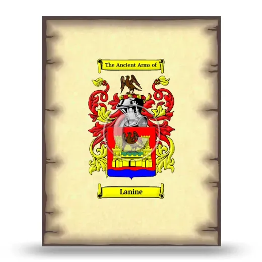 Lanine Coat of Arms Print