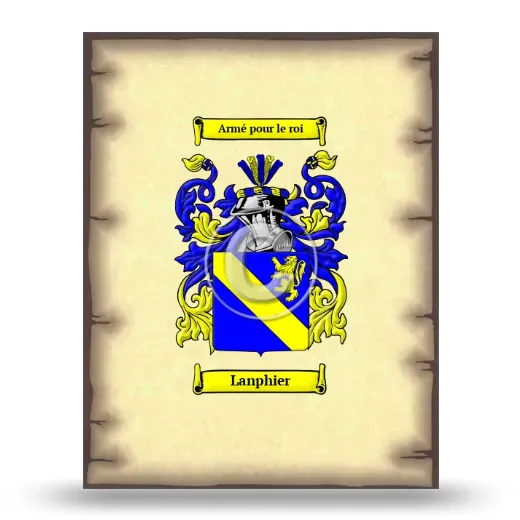Lanphier Coat of Arms Print