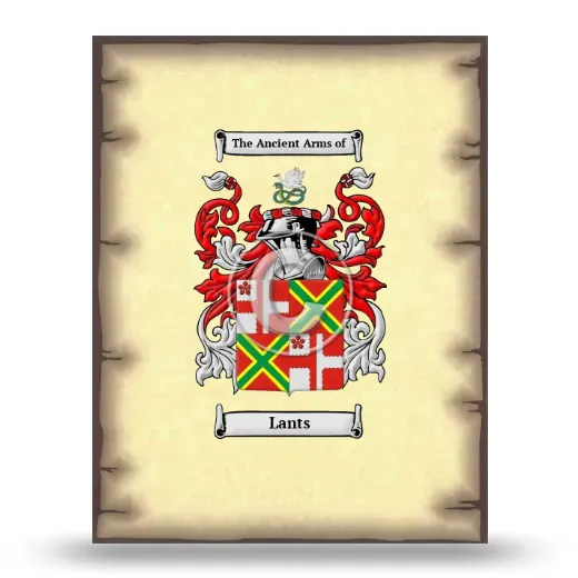 Lants Coat of Arms Print