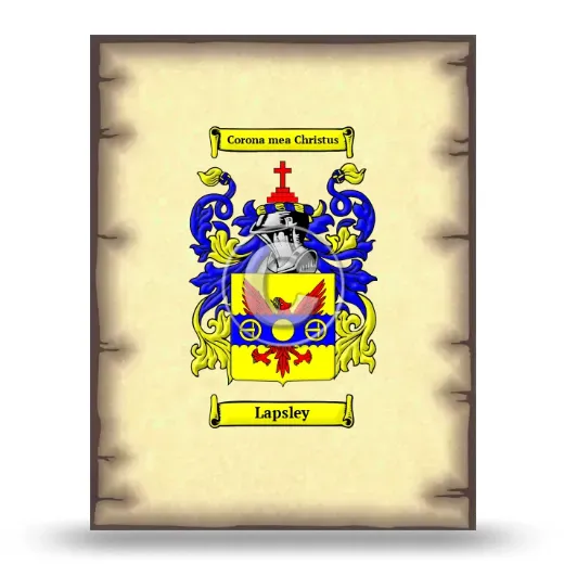 Lapsley Coat of Arms Print