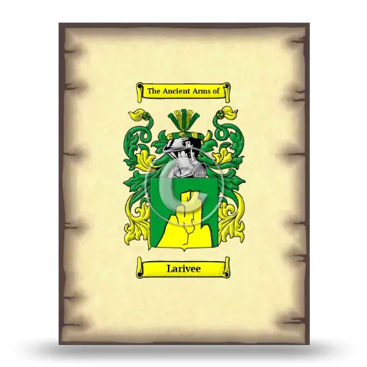 Larivee Coat of Arms Print