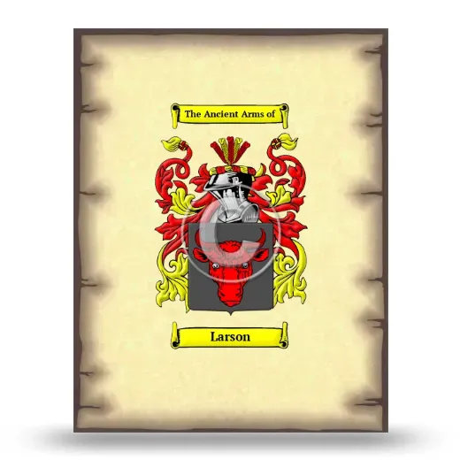 Larson Coat of Arms Print