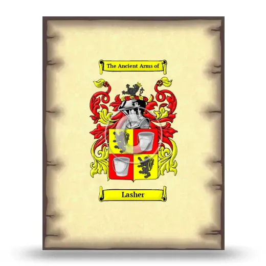 Lasher Coat of Arms Print
