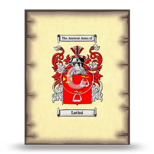 Latini Coat of Arms Print