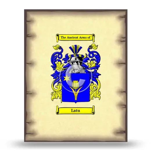 Latu Coat of Arms Print