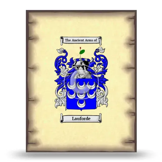 Lauforde Coat of Arms Print