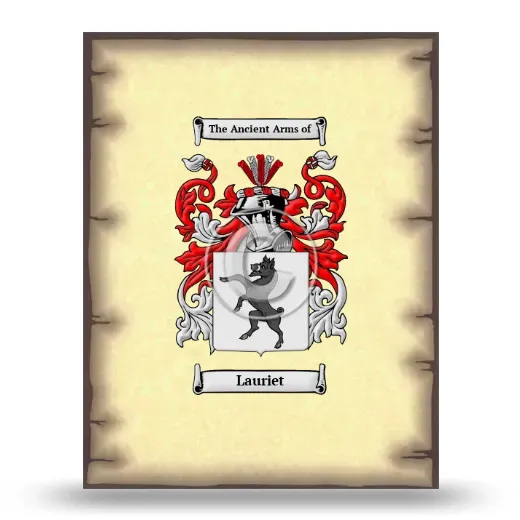 Lauriet Coat of Arms Print