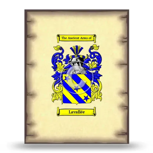 Lavallée Coat of Arms Print