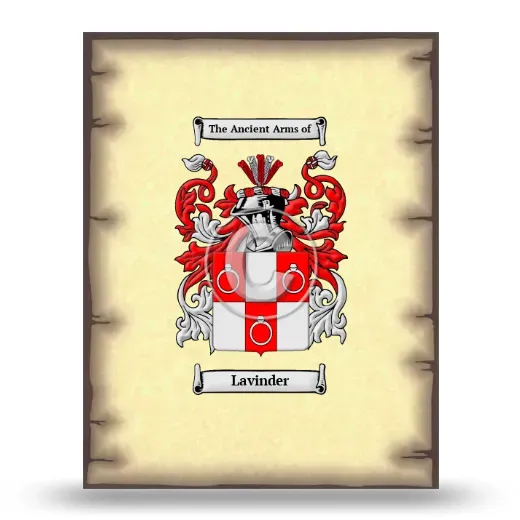 Lavinder Coat of Arms Print