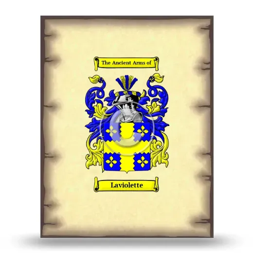 Laviolette Coat of Arms Print