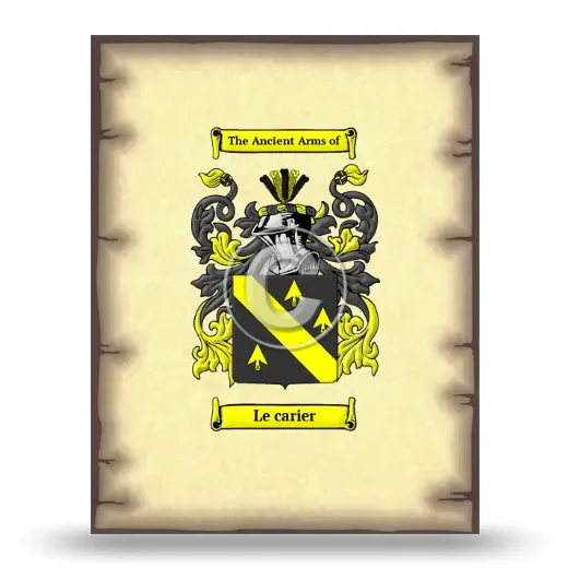 Le carier Coat of Arms Print