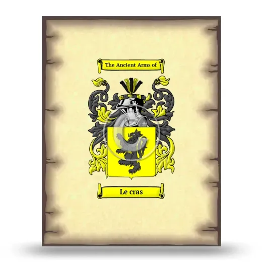 Le cras Coat of Arms Print