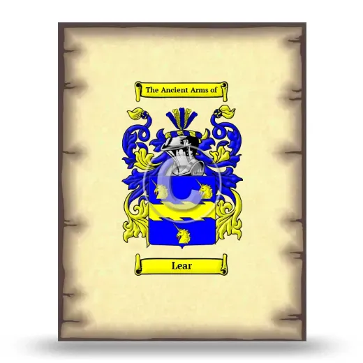 Lear Coat of Arms Print