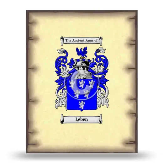 Leben Coat of Arms Print