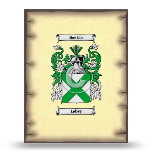 Lebey Coat of Arms Print