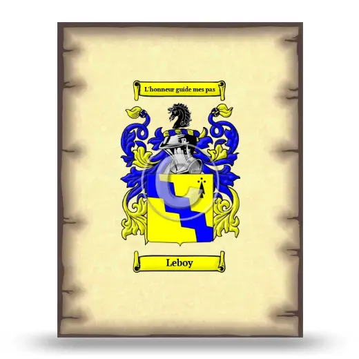 Leboy Coat of Arms Print