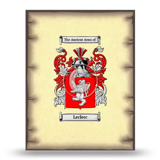Leclerc Coat of Arms Print