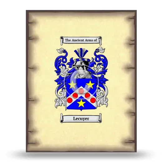 Lecuyer Coat of Arms Print