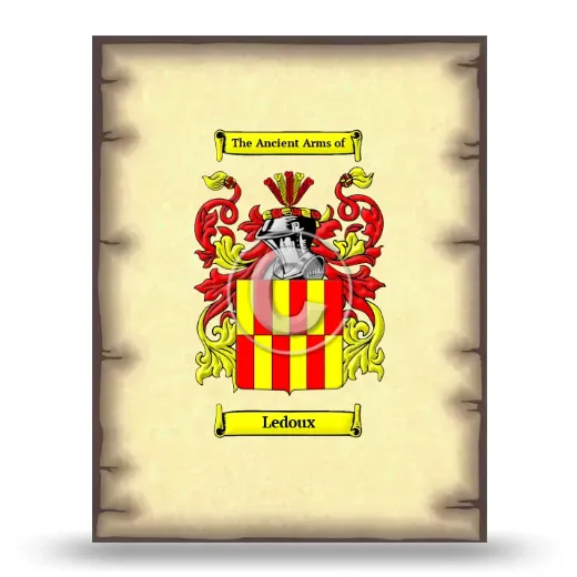 Ledoux Coat of Arms Print