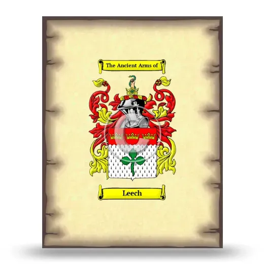 Leech Coat of Arms Print